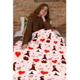 thumbnail image 4 of Valentine''s Day Gnome People with Red Heart Blanket Throw Super Soft and Cozy Blankets for Home Decoration, Couch, Bed, Sofa 50"x40" Small for Kids for All Seasons, 4 of 6