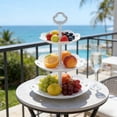 thumbnail image 6 of NWOKYZGH 3 Tiers Cupcake Stand Plastic Tiered Trays Cupcake Holder Pastry Serving Platter Fruit Cookie Display Tower Tray Dessert Serving Stand for Wedding Tea Birthday Party, 6 of 6
