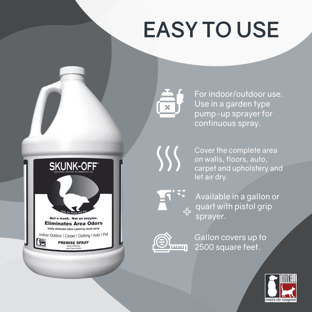 Skunk Off Pet Odor Remover Animal Smell Eliminator for Dogs 8oz Walmart