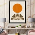 thumbnail image 3 of Designart 'Abstract Minimal Rainbow and Orange Sun I' Modern Framed Art Print, 3 of 4