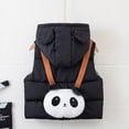 thumbnail image 5 of Coerni Boys and Toddler's Hooded Puffer Vest Baby Panda Sleeveless Quilted Vest Jacket Zipper Down Winter Coat Padded Waistcoat, 5 of 9