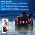 thumbnail image 6 of VINTS Mist Maker,12 LED Mister Fogger Water Fountain Pond Fog Machine Atomizer Air Humidifier, Fountain Mister Fogger with Splashing Guard Perfect for Fountain Pond Halloween (Black), 6 of 7