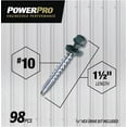thumbnail image 3 of Hillman Fasteners 250510 LB 10 x 1.5 in. Metal to Wood Self-Drilling Roofing Screws, Green, 3 of 7