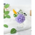 thumbnail image 3 of Artificial Wedding Dahlia Flowers 25pcs Fake Foam Roses with Stem for Wedding Bouquets Centerpieces Arrangements Decoration(Mint Green), 3 of 5
