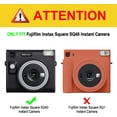 thumbnail image 4 of Fintie Protective Case for Fujifilm Instax Square SQ40 Instant Camera, Crystal Hard PVC Cover with Adjustable Removable Shoulder Strap, Clear, 4 of 7