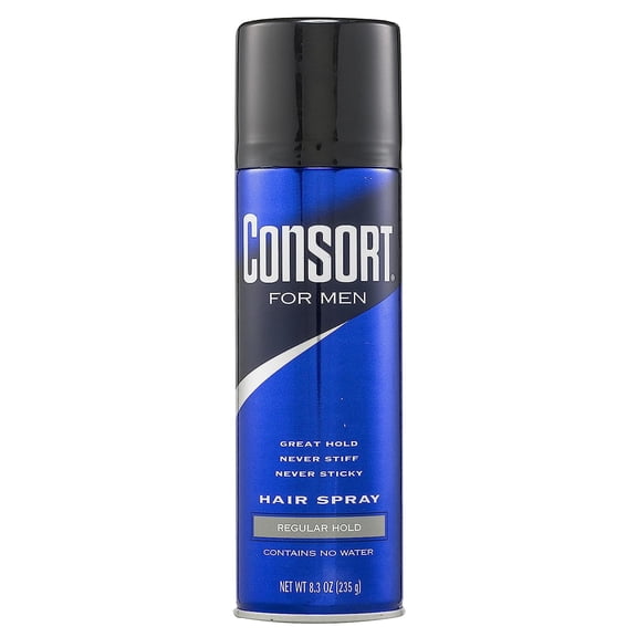 Consort Hair Spray Regular Hold Aerosol for Men, 8.3 oz