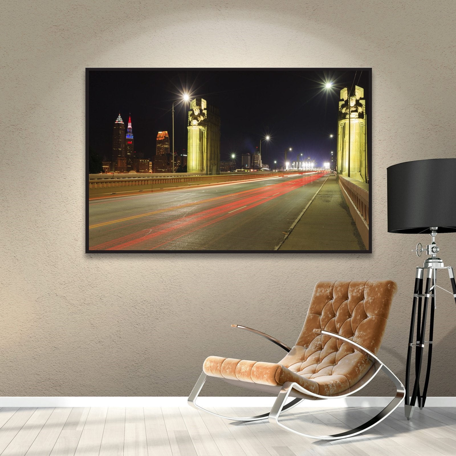 Cody York "Cleveland 7" Floater-Framed Gallery-Wrapped Canvas