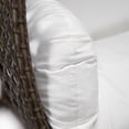 thumbnail image 2 of 2 Person Wicker Hanging Egg Chair - Outdoor Porch Swing Seat - Vintage Brown Patio Furniture, 2 of 5