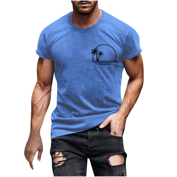Camisas de Manga Larga para Hombres Casual Impreso Cuello Girado Abajo, Lado Dividido Botón Abajo Blusa para Al Aire Libre, Diario Y Primavera Verano