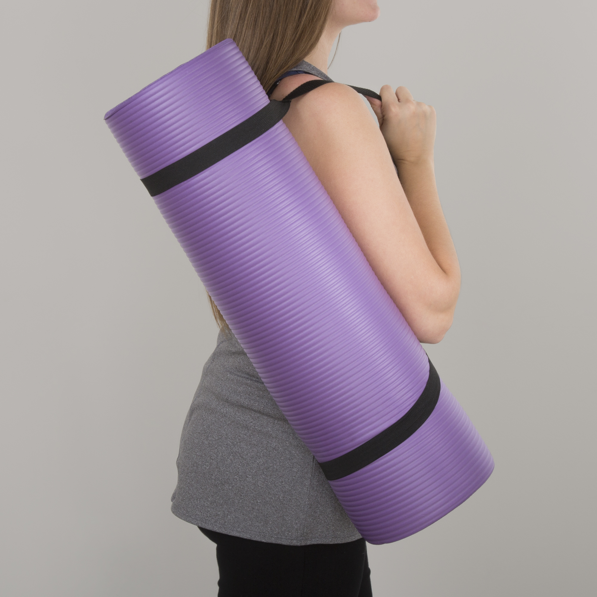 Wakeman Fitness Extra Thick Yoga Exercise Mat 71" x 24" x 0.5"