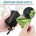 thumbnail image 2 of Leash Mounted Dog Poop Bag Holder with Large Opening & Waste Bag Carrier, Black, 2 of 9