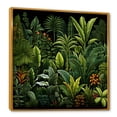 thumbnail image 2 of Designart "Jungle Plants Landscape A Rainforest Perspective III" Landscapes Framed Wall Art - Global Green Jungle Bedroom Framed Canvas Wall Art, 2 of 6