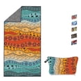 thumbnail image 2 of Bolsa de malla con diseño de mandala estilo europeo y americano, bolsa de tela, embalaje, toalla de baño de felpa, toalla de playa con impresión de doble cara, 2 of 5