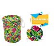 thumbnail image 5 of Women's Bright Island Floral Print Univeral Collapsible Bucket Hanging Trash Can for Cars, 5 of 5