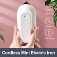 thumbnail image 2 of MesaSe Fer à Repasser Électrique Portable Mini Sans Fil Rechargeable Fer à Sec Anti-Rides Retouches pour Maison Entreprise, 2 of 7