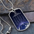 thumbnail image 2 of Gemini Personalized Dog Tag Necklace - Graphic Military Dog Tag Necklace (Optional Personalized Engraving), 2 of 5