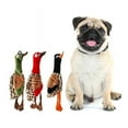 thumbnail image 1 of Flmtop Mini Pet Dog Puppy Squeak Plush Bird Stuffing Free Interactive Play Bite Toy Red, 1 of 8