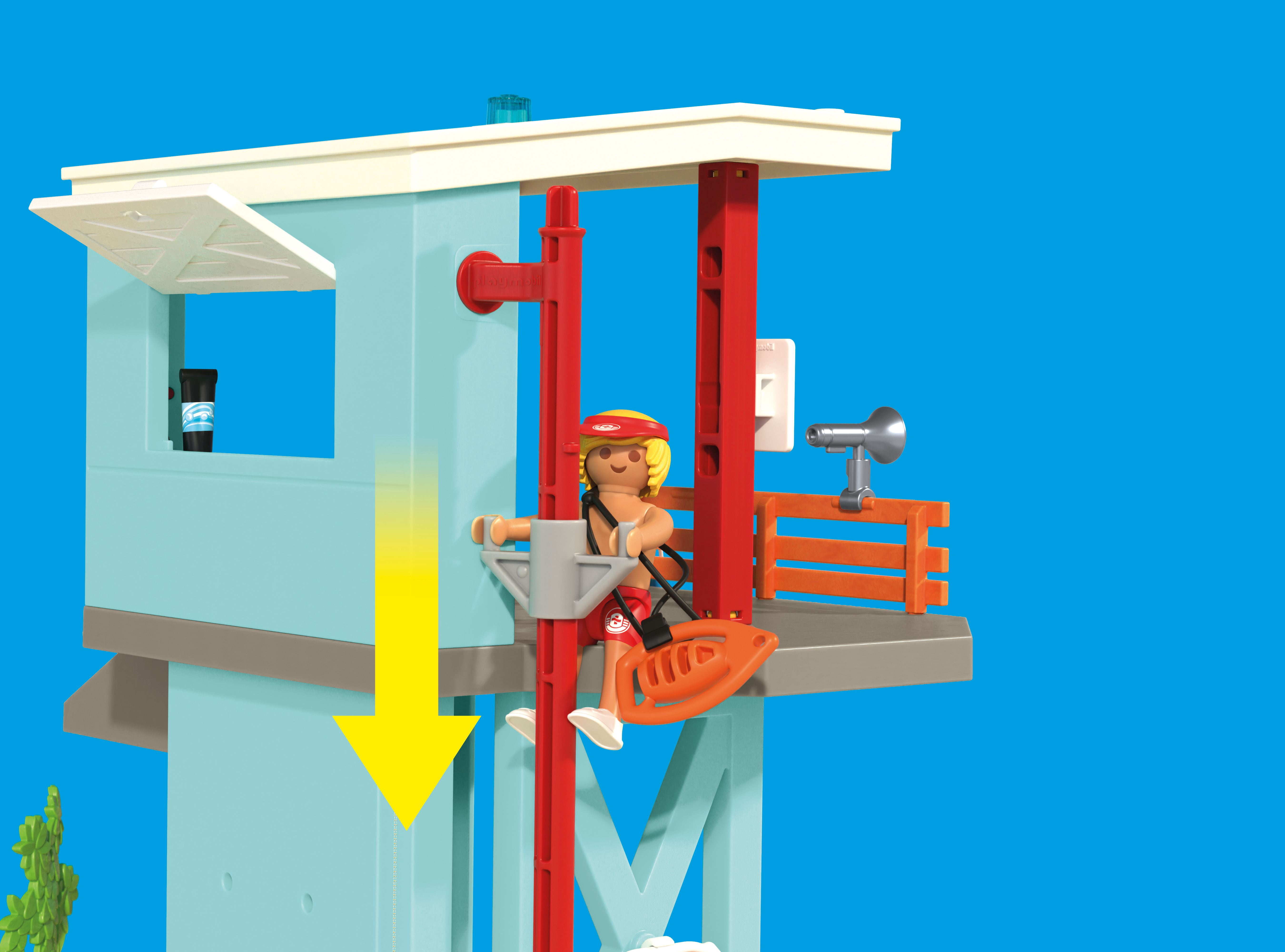 Playmobil Lifeguard Tower with Beach Buggy