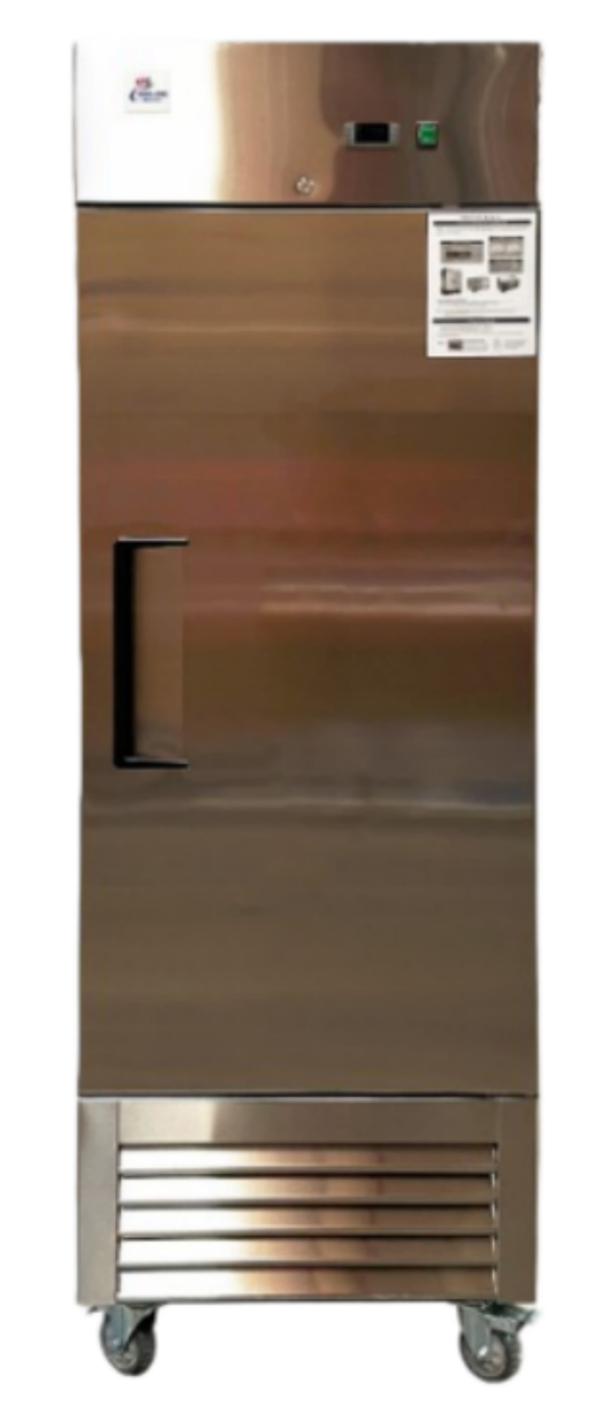 Cooler Depot 27in. 23 Cu.ft Commercial Reach-In Upright Refrigerator, Stainless Steel
