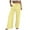 Yellow, variant on GEWSEY Women's Linen Summer Palazzo Pants Casual High Waist Flowy Wide Leg Pant Beach Trousers with Pocket (Yellow, L)