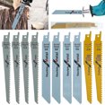 thumbnail image 2 of Muyoka Juego de hojas de sierra caladora universal de 10 piezas, cuchillas surtidas de acero de alta velocidad Accesorios de sierra caladora de corte rápido para corte de metal de madera Compatible co Muyoka Hogar, 2 of 7