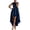 Blue, variant on Dresses for Women Women's Casual Blend Asymmetrical Sleeveless Dress Crew Neck Long with Flowy Back Relaxed Fit High Low Hem Blue XXL