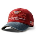 thumbnail image 2 of USA 250th Anniversary Hat, Adjustable Retro Washed Cap, Patriotic Tribute Design, Army-Inspired, Celebrate 250 Years of American Heritage, Khaki, 2 of 9