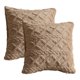 thumbnail image 1 of 45*45cm Paquete de 2 fundas de almohada decorativas para sofá de granja, funda de almohada cuadrada de felpa suave, 1 of 5