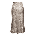 thumbnail image 5 of Weardear Womens Leopard Print Skirt Silk Satin Skirts for Women Midi Length High Waisted Skirts Elastic Skirts, 5 of 7