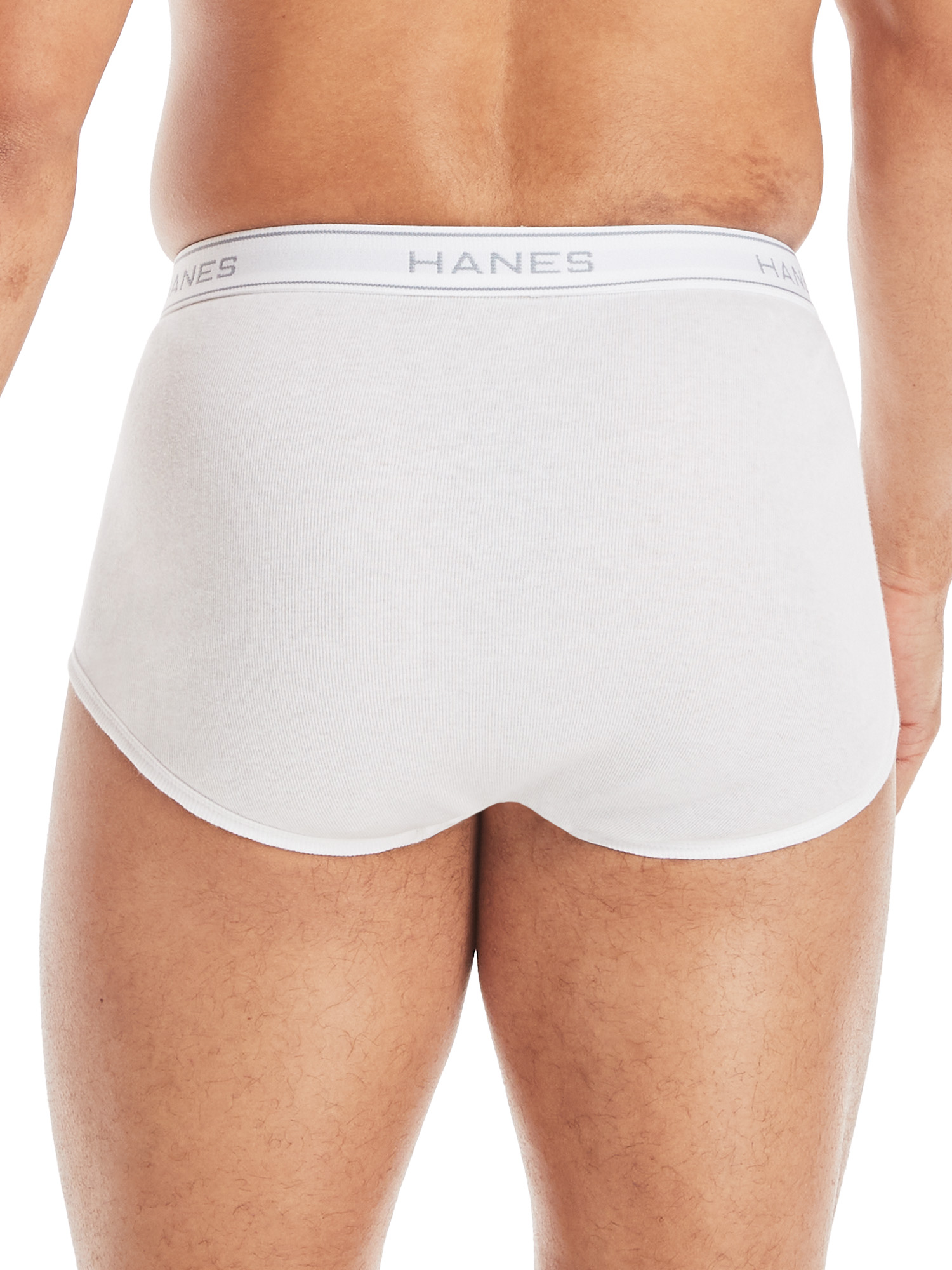 Hanes Men's Value Pack White Briefs, 6 Pack - image 4 of 9