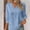 A1_Sky Blue, variant on Women's Lace V Neck Plain Lace Elegant Shirt 3/4 Sleeve Linen Blouse Plus Size Summer Gauzy Shirts Casual Loose Fit Lightweight Summer Tunic Shirts Solid Color Elegant Gauze Blouse White Xxl