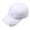 White, variant on Baseball Cap with Metal Rings Unisex Athletic Solid Color Cotton Adjustable Hip Hop for Snapback Hat for Men Women