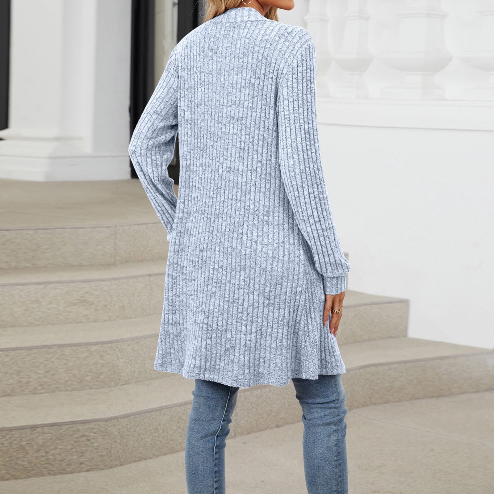 Luxalzxs Knit Cardigan Sweaters for Women Winter Soft Long Sleeve