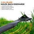 thumbnail image 6 of 2 pieces 134149 Mulching Blades for Craftsman Husqvarna 42 inch Deck Mower,LT2000 LT1000, 6 of 16