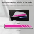 thumbnail image 2 of Yazoeia 4PCS Car Rear View Mirror Stickers, Waterproof Auto Side Rearview Mirrors Decal Stripes, Universal Anti-Collision Striped Automotive Warning Stripes for Most Vehicles (Pink) CJC912-114731, 2 of 6