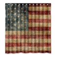 thumbnail image 1 of ABPHQTO Cortina de ducha con bandera americana patriótica Cortina de ducha impermeable 160x180 cm, 1 of 2
