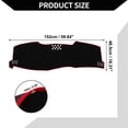 thumbnail image 5 of Unique Bargains Dash Cover for Toyota Avalon Limited/XL/XLS 2005-2010 / Center Console Dashboard Cover / Non-Slip Polyester Silicone 59.84"x18.31" / 1Pcs Red, 5 of 7