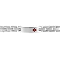 thumbnail image 3 of Customized Men's Stainless Steel 8-Inch Medical Alert ID Bracelet, 3 of 5