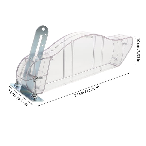 FONDOTIN Universal Transparent Table Saw Guard with Wood Chip , Plastic Cover for Enhanced Safety