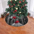 thumbnail image 2 of FMSHPON Umbrellas FlyingRain Xmas Christmas Tree Skirt Stand Mat for Holiday Party Decoration Indoor Outdoor 48 inches, 2 of 3