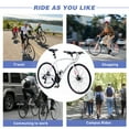 Hybrid Bike Men and Women,  700c Road Bikes with 24 Speed for Adults, City Bike with Front And Rear Disc Brake, White