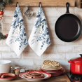 thumbnail image 6 of Navy Blue Eucalyptus Kitchen Towels Set of 1, Watercolor Spring Weeping Botanical Absorbent Dish Towels for Kitchen, Microfiber Hand Towel, Quick Drying Tea Towel for Cleaning Decorative Dishcloths, 6 of 7