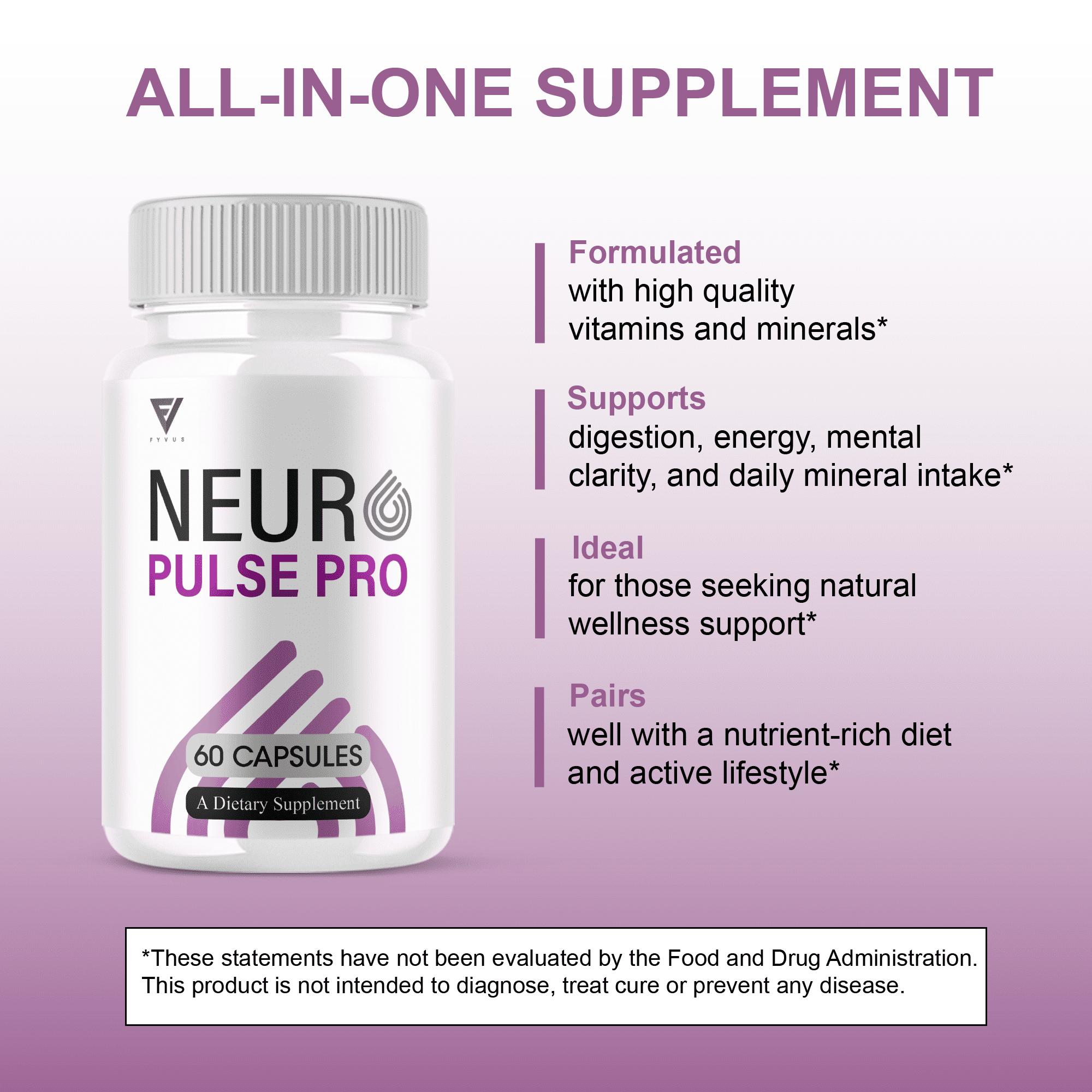 (2 Pack) Neuro Pulse Pro Brain Support, NeuroPulsePro Supplement (120 Capsules)
