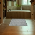 Daiosportswear Clearance Thick Striped Memory Foam Bath Rugs, Soft