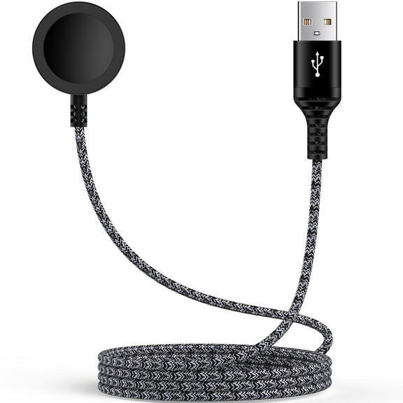USB Watch Charger,USB Watch Charger Plug Fast Charging with 3FT USB Cable Cord Replacement Wireless Magnetic Watch Charger Pad Charger Dock Samsung Watch Adapter Cable Stand Compatible for Samsung