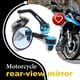 thumbnail image 4 of Kenally Paquete de 2 espejos retrovisores para motocicleta, rotación de 360 ​​°, visión gran angular, resistente a la corrosión, instalación Accesorios para motos Azul Kenally VI002053-03B, 4 of 6