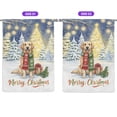 thumbnail image 2 of Merry Christmas Golden Retriever Snowy Winter with Gifts Tree Decorations House Flag 28x40in Double Sided Goldens Dog Lover Gifts Idea Outdoor Decor - 12020, 2 of 5