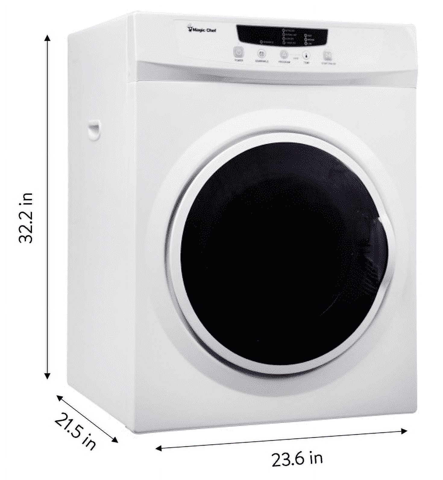 Magic Chef 3.5 cu. ft. Compact Electric Dryer, White - image 3 of 7
