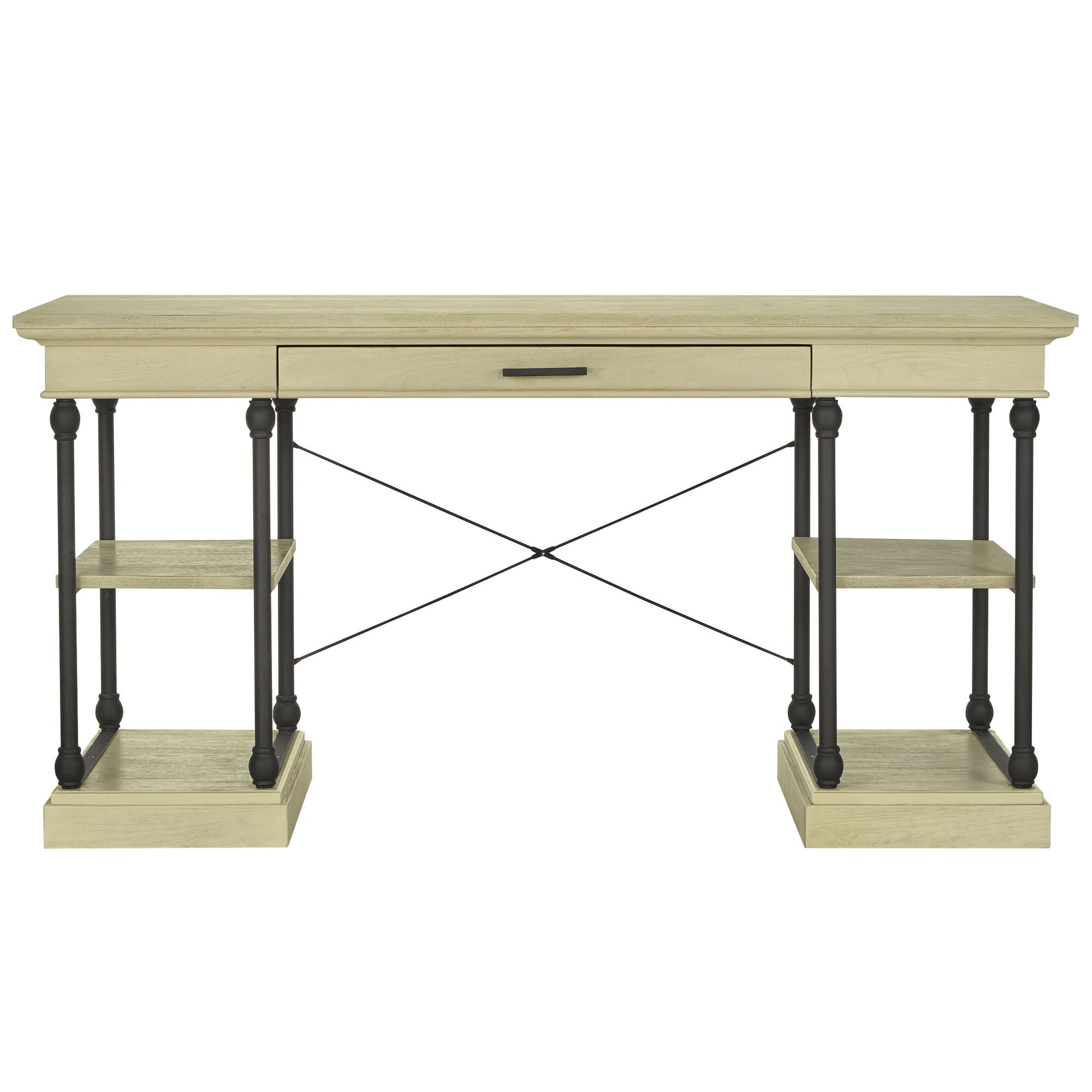 Weston Home Cabana 1-Drawer Writing Desk, Ivory White