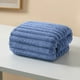 thumbnail image 4 of pstuiky Toalla de baño grande de terciopelo con rayas verticales para adultos absorbente de secado rápido para el hogar para parejas, 4 of 6